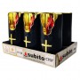 Subito C707 H150 LED candle inserts 6 pieces black gold-red (486)