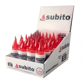 Wkłady do zniczy LED Subito S2 24 sztuki czerwone