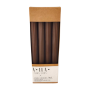 RAK table candles (08983) VELA Pencil 22/230 brown ~8h 4pcs.