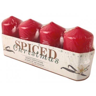 Świeca zapachowa pieńkowa RAK (09377) Wanilia 40/70 ~7h 4szt.