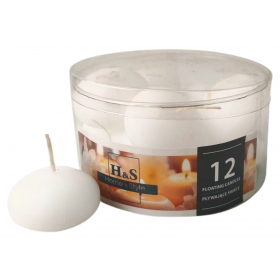 Floating candles RAK (06984) Home & Style (48/28) white ~4h 12pcs.