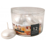 Świece pływające RAK (06989) Home & Style (48/28) biały perła ~4h 12szt.