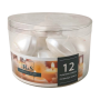 Świece pływające RAK (06989) Home & Style (48/28) biały perła ~4h 12szt.