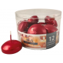 Floating candles RAK (06990) Home & Style (48/28) red metal ~4h 12pcs.