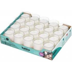 Wkład do świecznika znicza BOLSIUS Relight 64/52 transparentny ~24h 20szt.