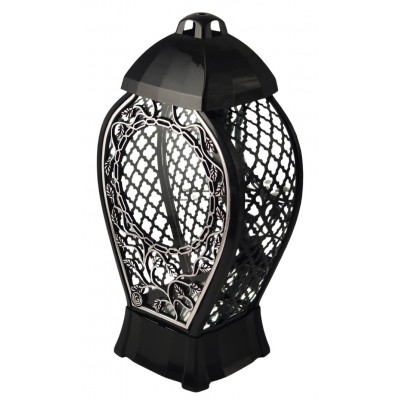 Svíčka GLOMOUR s prolamovanou vázou Velký stříbrný kruh