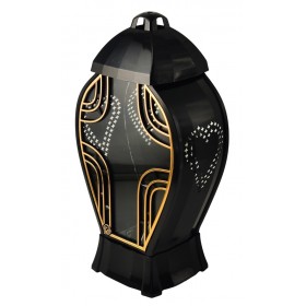 Znicz kapliczka GLAMUR Wazon Duży krzyż złoty