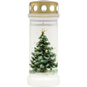 Plastic candle filled with water BOLSIUS NR 6L Christmas tree 17cm ~70h