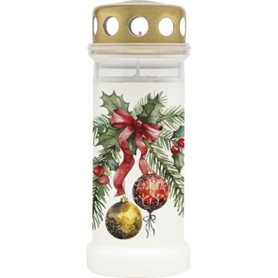 Plastová sviečka naplnená vodou BOLSIUS NR 6L Stuha 17cm ~70h