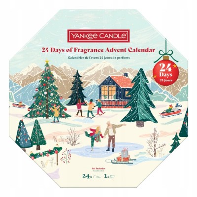 Adventný kalendár YANKEE CANDLE Apres Ski so sviečkami, darček