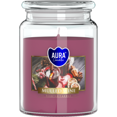 Vonná sviečka BISPOL Aura snd99-195 (Varené víno) ~100h