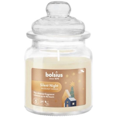 Świeca zapachowa w szkle z deklem BOLSIUS 129/79 (Silent Night) ~43h