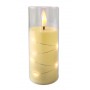 LED candle with LED chain SUBITO GC711 D55H125 ivory (266)