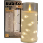 Świeca LED z łańcuchem LED SUBITO GC710 D78H175 biała (315)