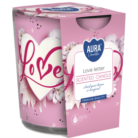 Vonná svíčka BISPOL Aura sn72s-04 (Love Letter) ~22h
