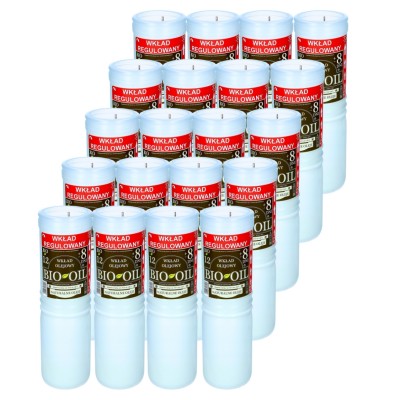 Wkłady do zniczy olejowe Płomyk BIO-OIL 12 ~192h ~8 dni 20 sztuk