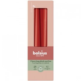BOLSIUS Szpica table candles 245/24 (red) ~7h 8 pcs.