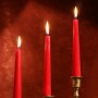 BOLSIUS Szpica table candles 245/24 (red) ~7h 8 pcs.