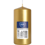 BISPOL Aura pillar candle sw50/100-213 (gold metallic) ~20h