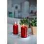 Pillar candles BISPOL Aura sw40/60-230 (metallic red) ~7h 4 pcs.