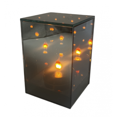 LINDO HOME 3D Cube LED Mirror Lantern 15 cm