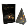 LINDO HOME 3D LED zrkadlový lampáš Pyramída 20 cm
