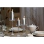 Pillar candles BISPOL Aura sw40/80-271 (metallic silver) ~9h 4 pcs.