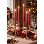 Świece Bispol Candles Aura s30-230 ~7h 10 sztuk czerwony metalik