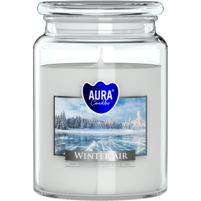 BISPOL Aura scented candle snd99-375 (Winter air) ~100h