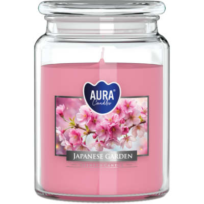 BISPOL Aura scented candle snd99-476 (Japanese garden) ~100h
