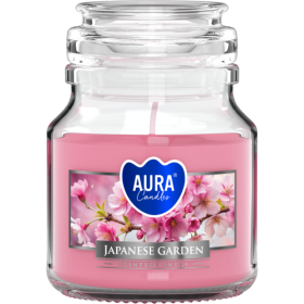 Vonná sviečka BISPOL Aura snd71-476 (Japonská záhrada) ~28h