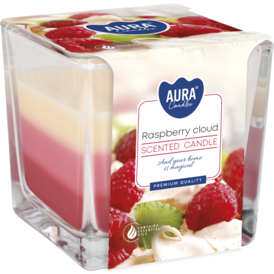BISPOL Aura scented candle snk80-329 (Raspberry cloud) ~32h