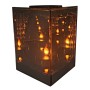 LINDO HOME 3D solárny zrkadlový lampión LED kocka 18 cm