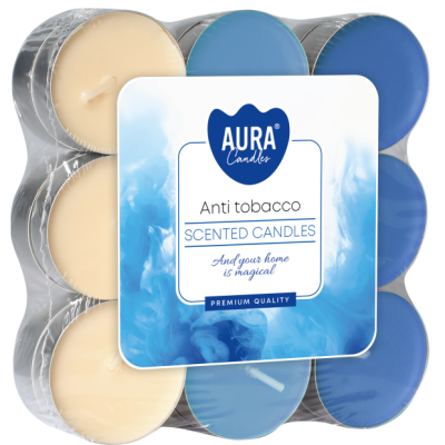 Podgrzewacze zapachowe BISPOL Aura p15-18-69 (Antytabak) 4h 18szt.