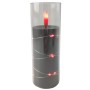 GRANDE 5505 D55H150 LED Braided Candle, Black/Red