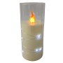LED Braided Candle GRANDE 5503 D55H125 ecru/cold white