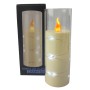 LED Braided Candle GRANDE 5508 D55H150 ecru/cold white