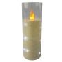 LED Braided Candle GRANDE 5508 D55H150 ecru/cold white