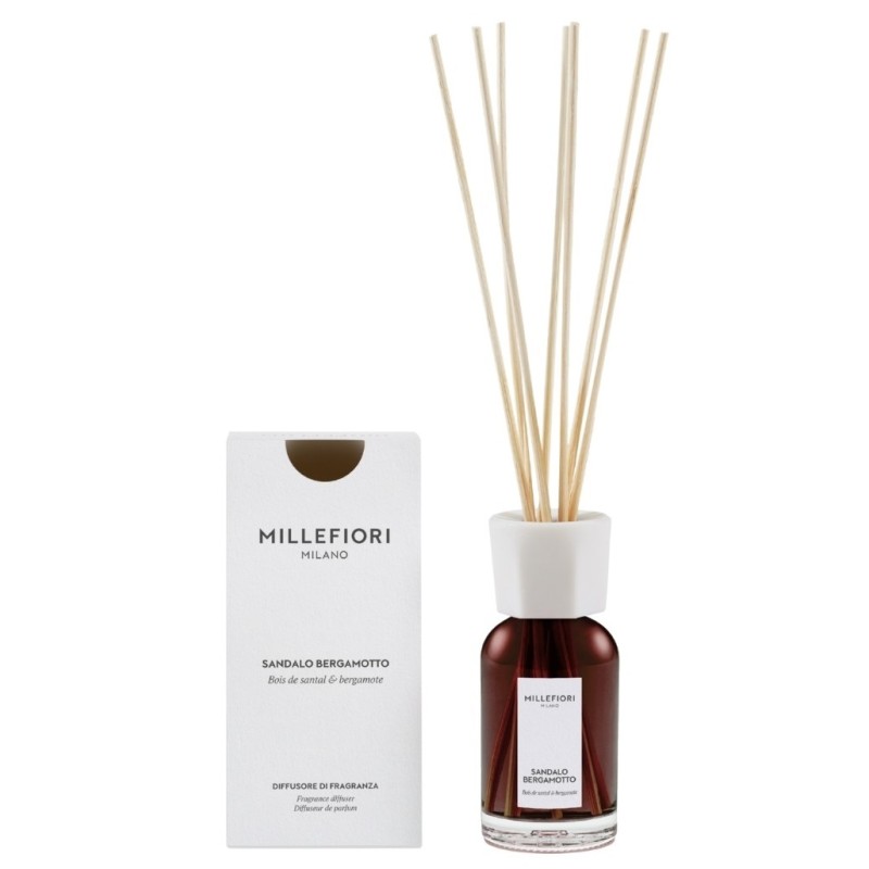 Millefiori Milano Sandalo Bergamotto aroma-diffuser navulling Millefiori Milano Sandalo Bergamotto aroma-diffuser navulling