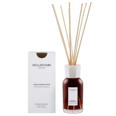 MILLEFIORI SANDALO BERGAMOTTO 77DDSB 250ml fragrance stick diffuser