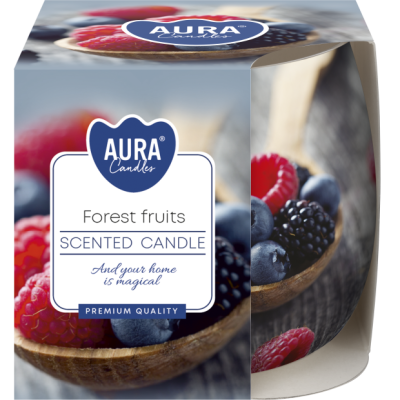 Świeca zapachowa BISPOL Aura sn71s-08 (Owoce leśne) ~20h