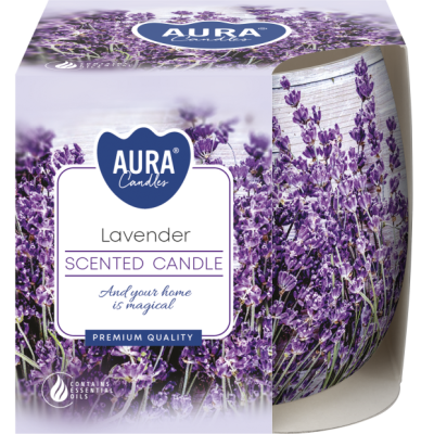 Świeca zapachowa BISPOL Aura sn71s-09 (Lawenda) ~20h