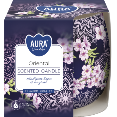 Świeca zapachowa BISPOL Aura sn71s-47 (Orientalny) ~20h
