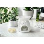 Ceramiczny kominek do wosków zapachowych BISPOL Aura AWB-001-001 biały 11cm