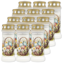 Plastic candles filled with water BOLSIUS NR6L Easter basket 17cm ~70h 12 pcs.