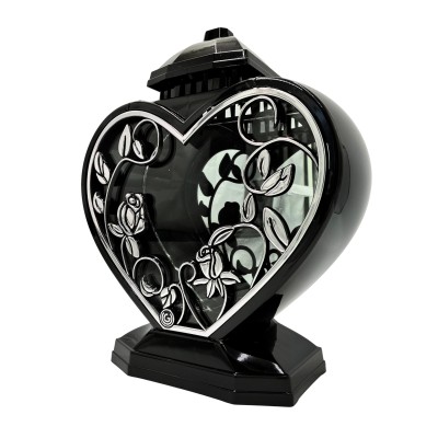 GLAMUR chapel candle, large silver heart