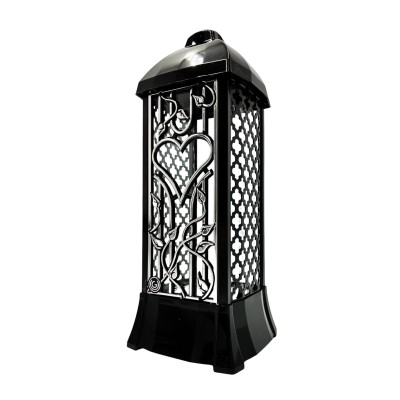 GLAMUR chapel candle, high silver column