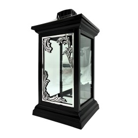 Znicz kapliczka GLAMUR Lampion L-26 mały srebrny