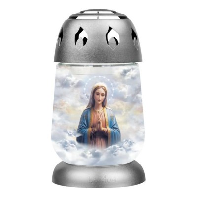 Znicz Lampion BOLSIUS 2S 04 Maria Aureola 17cm 24h 1 sztuka