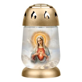 Znicz Lampion BOLSIUS 2S 03 Maria Miłosierna 17cm 24h 1 sztuka